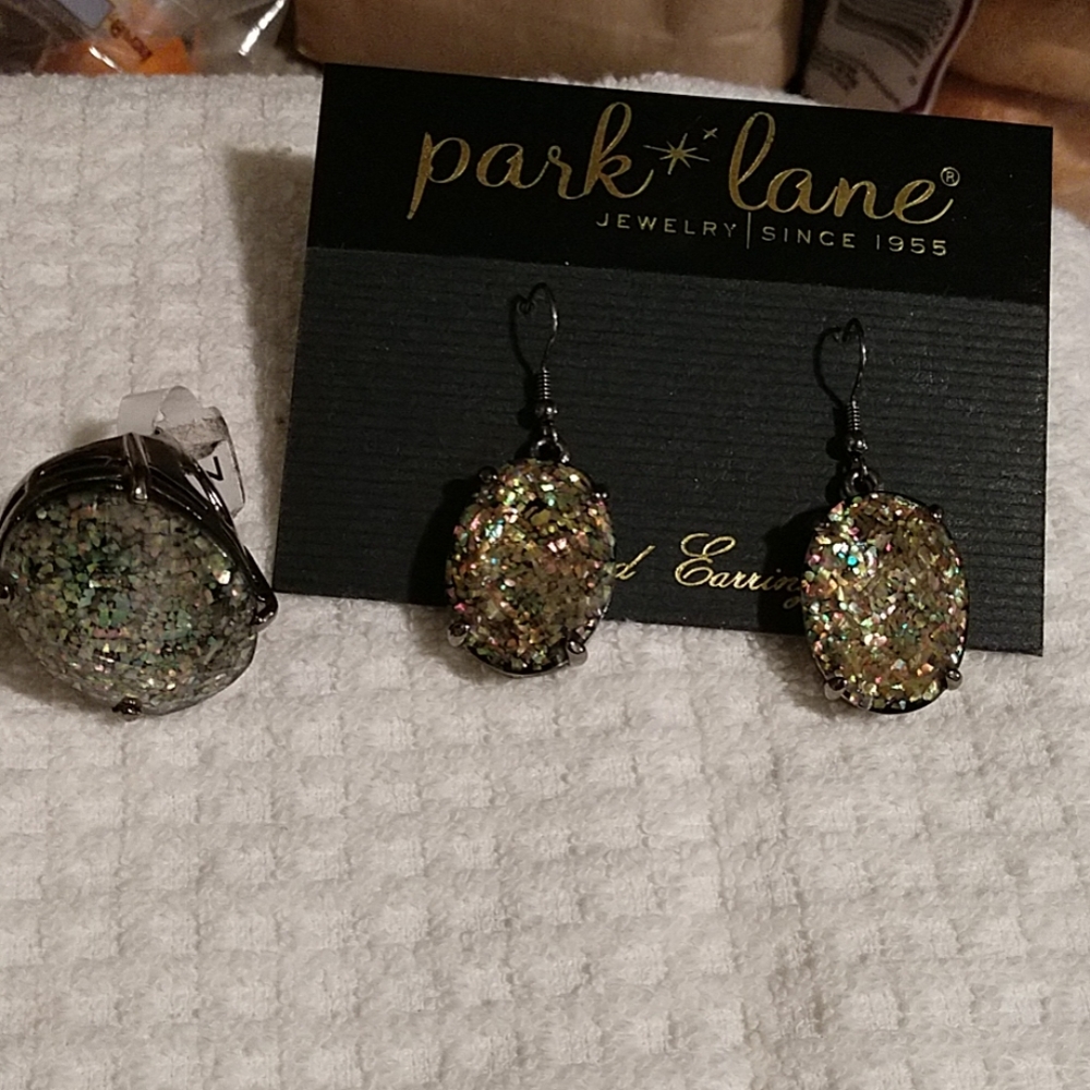 Ring and matching earrings